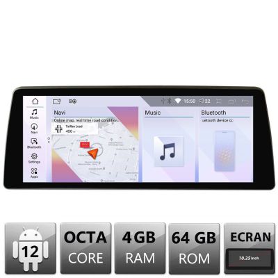 Navigatie BMW Seria 6 E63 2006-2012 cu ecran CCC Android ecran 10.25" 4+64 4G BT
