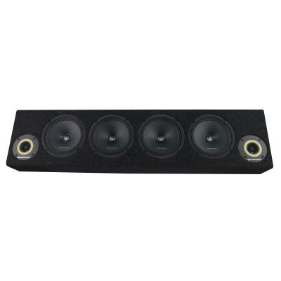 Cutie cu difuzoare Phoenix Gold 1700W ieșire SPL 2 x 4 OHM 4 x difuzoare midrange 2 x tweetere pro audio