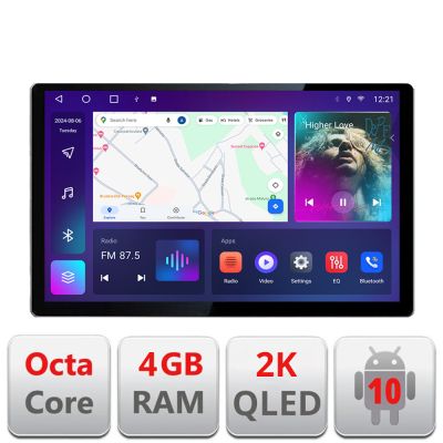 Navigatie dedicata Toyota Verso 2010-2016 N-133 Edonav ecran 13" 2K 4+32 Android Waze USB Navigatie 4G 360 Toslink Youtube Rad