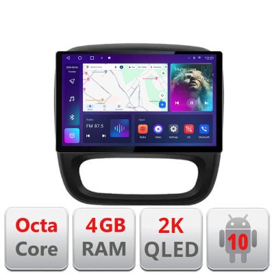 Navigatie dedicata Renault Trafic 2014-2017 N-rt09 Edonav ecran 13" 2K 4+32 Android Waze USB Navigatie 4G 360 Toslink Youtube V2