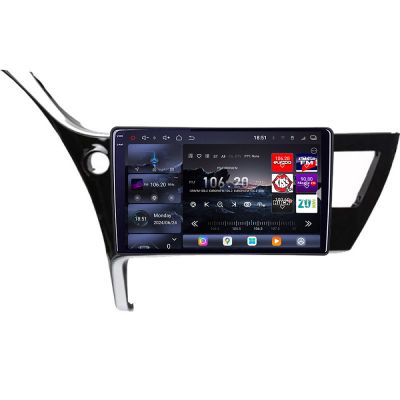 Navigatie Toyota Corolla 2017-Edotec Kit-COROLLA17 8 core QLED 2K 12+256GB 360 Android Waze USB Navigatie Internet Youtube Radio