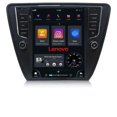 Navigatie Skoda Octavia 3,Qled 9.7" Qualcomm qled 4+64 360 Android wifi 4G carplay android auto kit-tesla-045+EDT-E520
