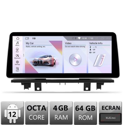 Navigatie BMW X1 F48 2014-2016 cu ecran NBT Android ecran 10.25" 4+64 4G BT