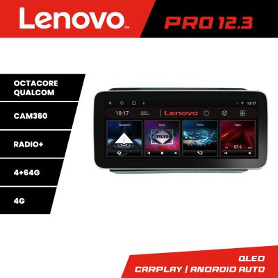 Navigatie VW PQB K-vw Lenovo PRO 4+64 12.3 inch qled android 4G DSP gps internet  8Core v2