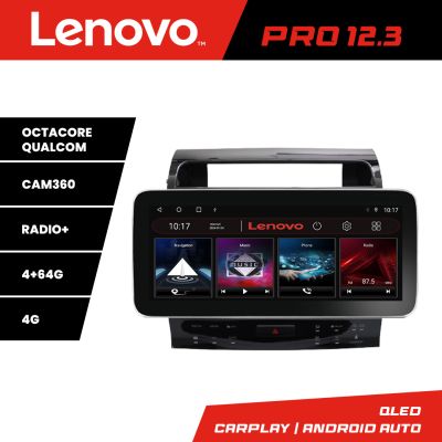 Navigatie Toyota Landcruiser L200 V8 2008-2020 K-381-type-a Lenovo PRO 4+64 12.3 inch qled android 4G DSP gps internet