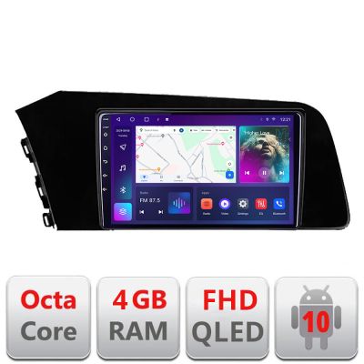 Navigatie Hyundai Elantra 2021- B-elantra2021 Android Ecran QLED octa core 4+64 carplay android auto kit-elantra2021+EDT-E309V3
