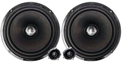 Set 2 Difuzoare componente, pe 2 căi VW, 6” (160 mm) cu filtre si cabluri plug & play 60 W RMS/120 W MAX, 4Ohm, Phoenix Gold, ZDSW6CS