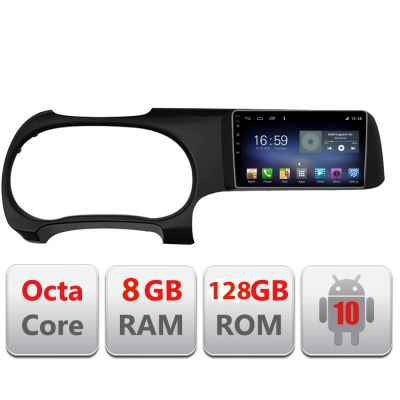 Navigatie Hyundai I10 2020 F-i10 Octa Core cu Android Radio Bluetooth Internet GPS WIFI DSP 8+128GB 4G