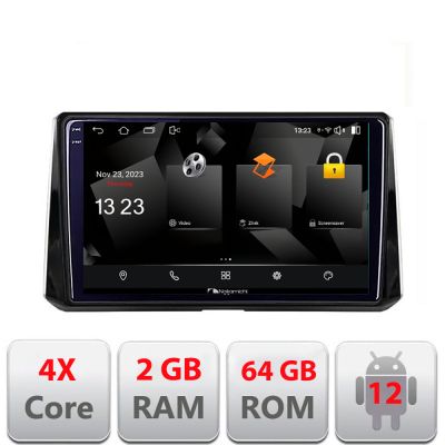 Navigatie Toyota Corolla 2019- 5230-388-levin Android Ecran 720P Quad Core 2+64 carplay android auto