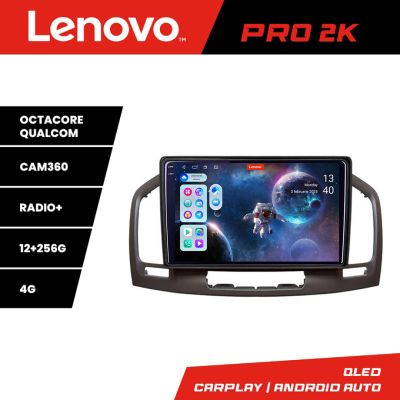Navigatie Opel Insignia 2009-2013 Lenovo Kit-114 8 core QLED 2K 12+256 360 Android Waze USB Navigatie Internet Youtube Radio