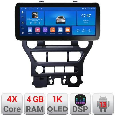 Navigatie Ford Mustang 2015-2020 K-MUSTANG Edotec 4+64 12.3 inch Incell 1K android Wifi 5Ghz gps internet