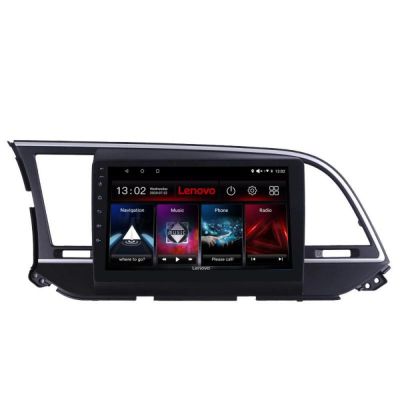 Navigatie Hyundai Elantra 2015-2018 Lenovo Kit-581 8 core 6+128 GB Android Waze USB Navigatie Internet Youtube Radio
