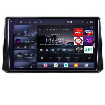 Navigatie Toyota Corolla 2019- Edotec Kit-388-levin 8 core QLED 2K 12+256GB 360 Android Waze USB Navigatie Internet Youtube Radio