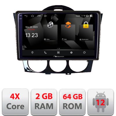 Navigatie Mazda RX8 2008-2011  Android Ecran 720P Quad Core 2+64 carplay android auto