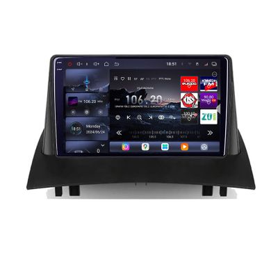 Navigatie Renault Megane 2 2002-2007 Edotec Kit-098 8 core QLED 2K 12+256GB 360 Android Waze USB Navigatie Internet Youtube Radio