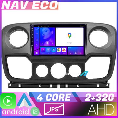 Navigatie Opel Movano, Renault Master 2010-2021 NAVTEC Android Ecran 720P Quad Core 2+32 Carplay  Android auto v2