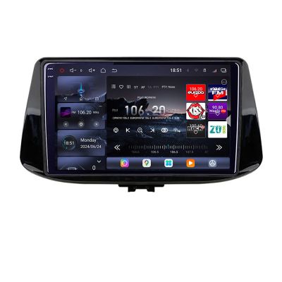 Navigatie Hyundai I30 2017- Edotec Kit-1041 8 core QLED 2K 12+256GB 360 Android Waze USB Navigatie Internet Youtube Radio