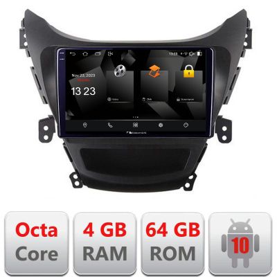 Navigatie Hyundai Elantra 2011-2013 5510-092 Android Octa Core 720p 4+64 DSP 360 camera carplay android auto