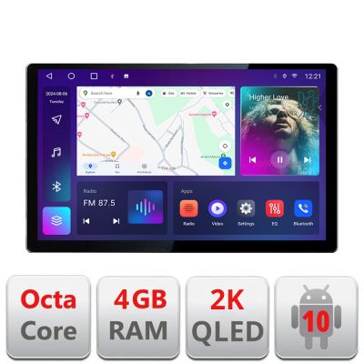 Navigatie dedicata Honda Civic 2016-2020 Edonav ecran 13" 2K 4+32 Android Waze USB Navigatie 4G 360 Toslink Youtube Radio KIT-