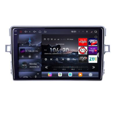Navigatie Toyota Verso 2010-2016 Edotec Kit-133 8 core QLED 2K 12+256GB 360 Android Waze USB Navigatie Internet Youtube Radio