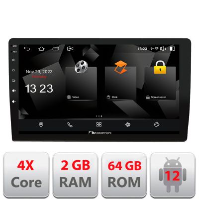 Navigatie auto cu ecran 10 inch capacitiv 2+64GB Android12 4X50W max