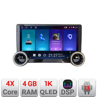 Navigatie Toyota Corolla Edotec  4+64 10.5 inch Incell 1K android Wifi 5Ghz gps internet  Kit-063