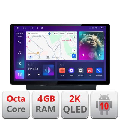 Navigatie dedicata Suzuki Grand Vitara 2016- N-2265 Edonav ecran 13" 2K 4+32 Android Waze USB Navigatie 4G 360 Toslink Youtube