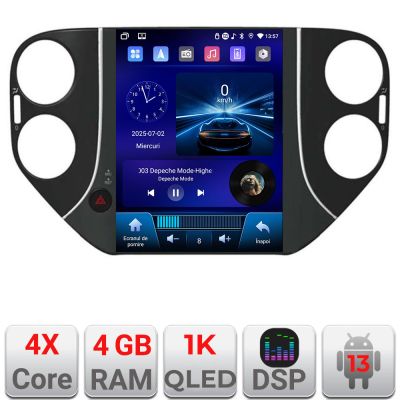 Navigatie VW Tiguan 2013-2016 tip tesla radio gps internet 4 Core carplay android auto 4+64 Incell Display kit-tesla-tiguan-14+EDT-E220-RK