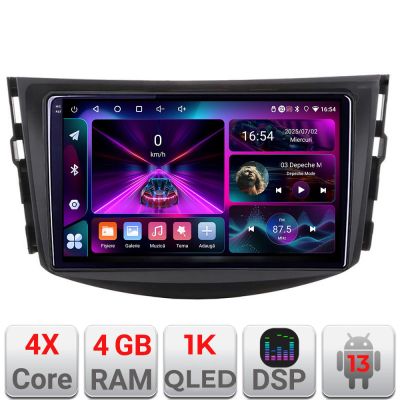 Navigatie Toyota RAV4 A-018  4+64 InCell Display 1K Android Waze USB Navigatie Internet Youtube Radio