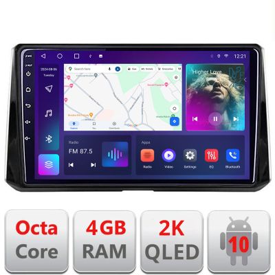 Navigatie Toyota Corolla 2019- C-388-levin Android Octa Core Ecran 2K QLED GPS 4G 4+32GB 360 kit-388-levin+EDT-E410-2K
