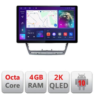 Navigatie dedicata Skoda Octavia 2 2005-2013 N-005 Edonav ecran 13" 2K 4+32 Android Waze USB Navigatie 4G 360 Toslink Youtube