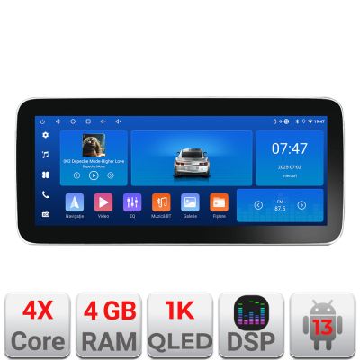 Navigatie Nissan Qashqai/X-Trail 2013- K-353 Edotec 4+64 12.3 inch Incell 1K android Wifi 5Ghz gps internet S