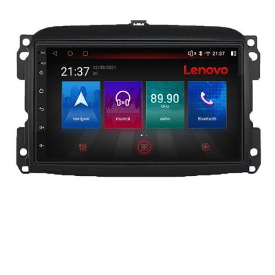 Navigatie Fiat 500 2015-2021 Lenovo Kit-500new 8 core QLED Qualcomm 4+64 360 Android Waze USB Navigatie Internet Youtube Radio