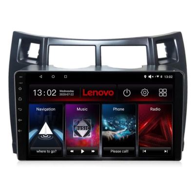 Navigatie Toyota Yaris 2008-2011 Lenovo Kit-YARIS08 4+64 GB Android Waze USB Navigatie Internet Youtube Radio Lenovo