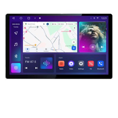 Navigatie dedicata Dacia Duster dupa 2019 N-199 Edonav ecran 13" 2K 4+32 Android Waze USB Navigatie 4G 360 Toslink Youtube Radio V1