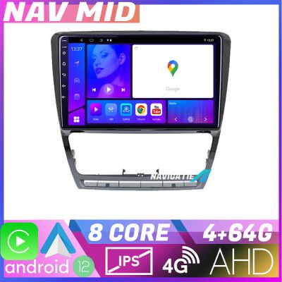 Navigatie Skoda Octavia 2 2005 2013 KIT 005 EDOTEC-LITE Android Ecran 720P Octa Core 4 64 Carplay