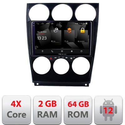 Navigatie Mazda 6 2004-2008 5230-944 Android Ecran 720P Quad Core 2+64 carplay android auto