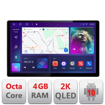 Navigatie dedicata BMW Seria 3 E90 N-095 Edonav ecran 13" 2K 4+32 Android Waze USB Navigatie 4G 360 Toslink Youtube Radio KIT-