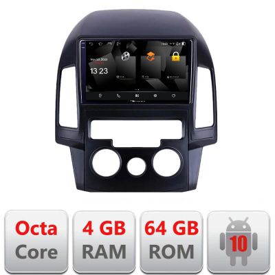 Navigatie Hyundai I30 2009-2012 clima manuala 5510-I30AC Android Octa Core 720p 4+64 DSP 360 camera carplay android auto