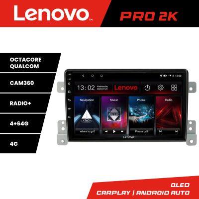 Navigatie Suzuki Grand Vitara Old Lenovo Kit-053 8 core QLED 2K 4+64 360 Android Waze USB Navigatie Internet Youtube Radio