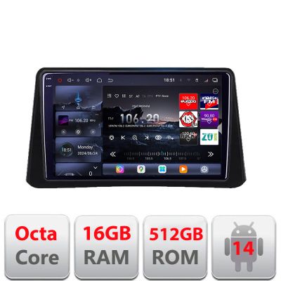 Navigatie Opel Mokka 2012-2016 Edotec Kit-MOKKA1 8 core QLED 2K 12+256GB 360 Android Waze USB Navigatie Internet Youtube Radio v1