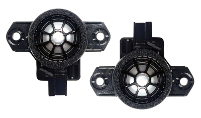 Set 2 Difuzoare tweeter Volvo S/V/XC 2016+, 40 W cu cupolă din titan de 25 mm, Tonuri excelente de înaltă frecvență, Phoenix Gold, ﻿ZDSV25T