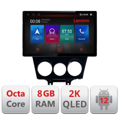 Navigatie Mazda RX8 2003-2008 ecran 13" 2K 8+128 Android Waze USB Navigatie 4G 360 Toslink Youtube Radio kit-rx