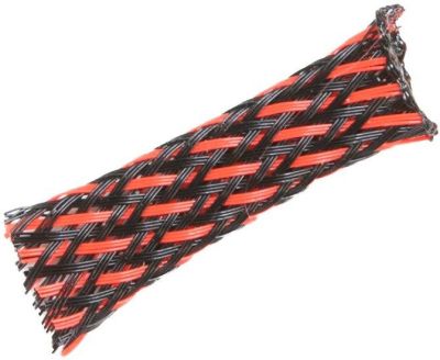 TRESA (PIELE DE SARPE) 6-16 ROSU/NEGRU 1metru liniar