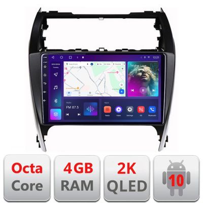 Navigatie Toyota Camry 2012-2018 Android ecran Qled 2K Octa core 4+32 Kit-camry12+EDT-E410-2K
