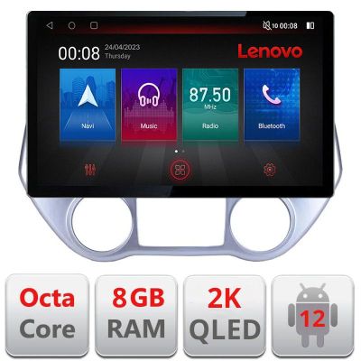 Navigatie Hyundai I20 2011-2014 manual si automat, Ecran 2K QLED 13",Octacore,8Gb RAM,128Gb Hdd,4G,360,DSP,Carplay,Bluetooth