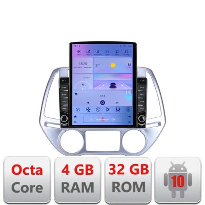 Navigatie Hyundai I20 2011-2014 manual si automat Android radio gps internet Octa Core 4+64 LTE Kit-i20-2012+EDT-E709