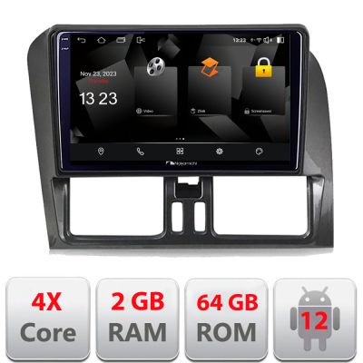 Navigatie dedicata Nakamichi Volvo XC60 2014-2018 sistem Sensus Connect 5230-272-14  Android Ecran 720P Quad Core 2+64 carplay android auto