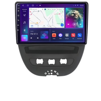 Navigatie Citroen C1 Peugeot 107 Toyota Aygo 2005-2014 Android ecran Qled 2K Octa core 4+32 KIT-C1+EDT-E410-2K