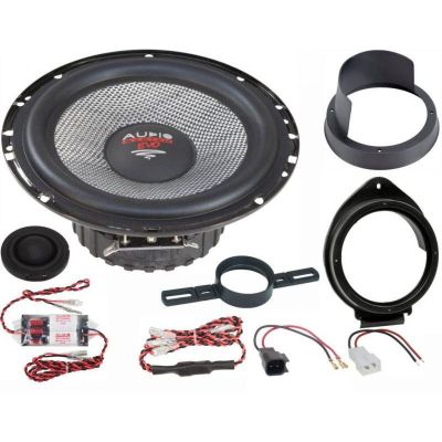 KIT Sistem component Dedicat Opel, Chevrolet EVO2 x-fit  6.5" 165mm 110W pe 2 căi Crossover plug'n'play  Audio System German Sound v1